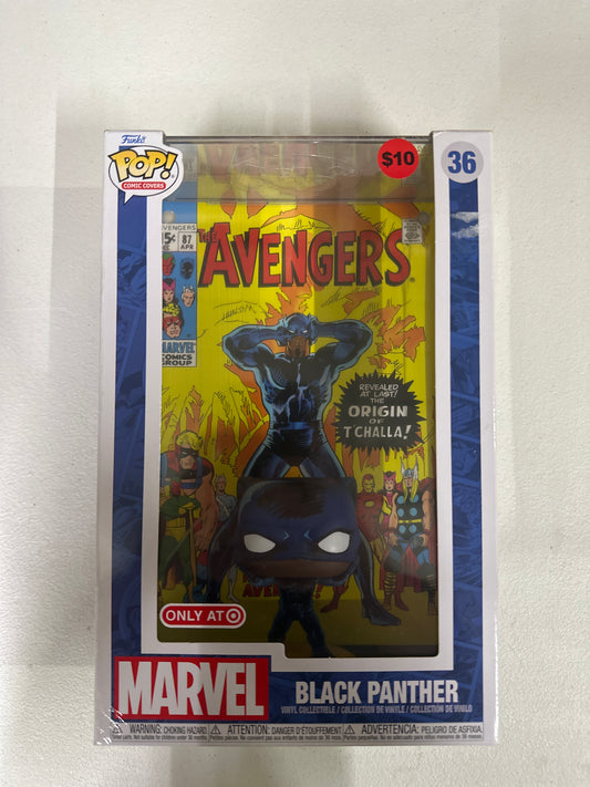 Funko POP! Comic Cover: Marvel - Avengers Black Panther Figure