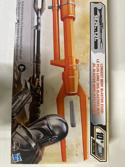 Nerf Star Wars Amban Phase-Pulse Blaster, The Mandalorian, Scope, 10 Official Elite Darts, Breech Load, 50.25 Inches Long
