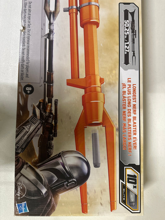 Nerf Star Wars Amban Phase-Pulse Blaster, The Mandalorian, Scope, 10 Official Elite Darts, Breech Load, 50.25 Inches Long