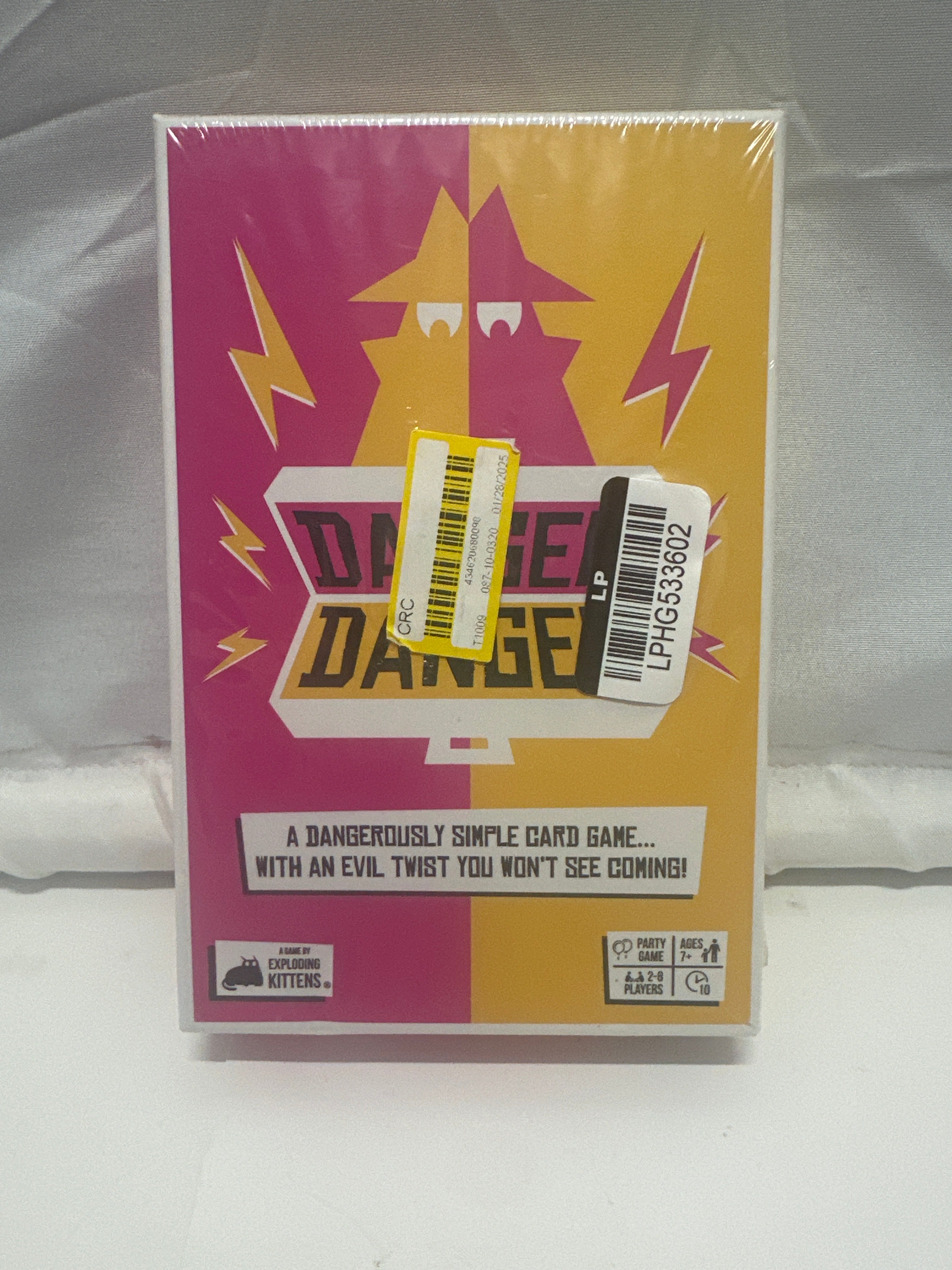 Danger Danger Card Game By Exploding Kittens Party Adults & Kids 7+ 4-8 Players