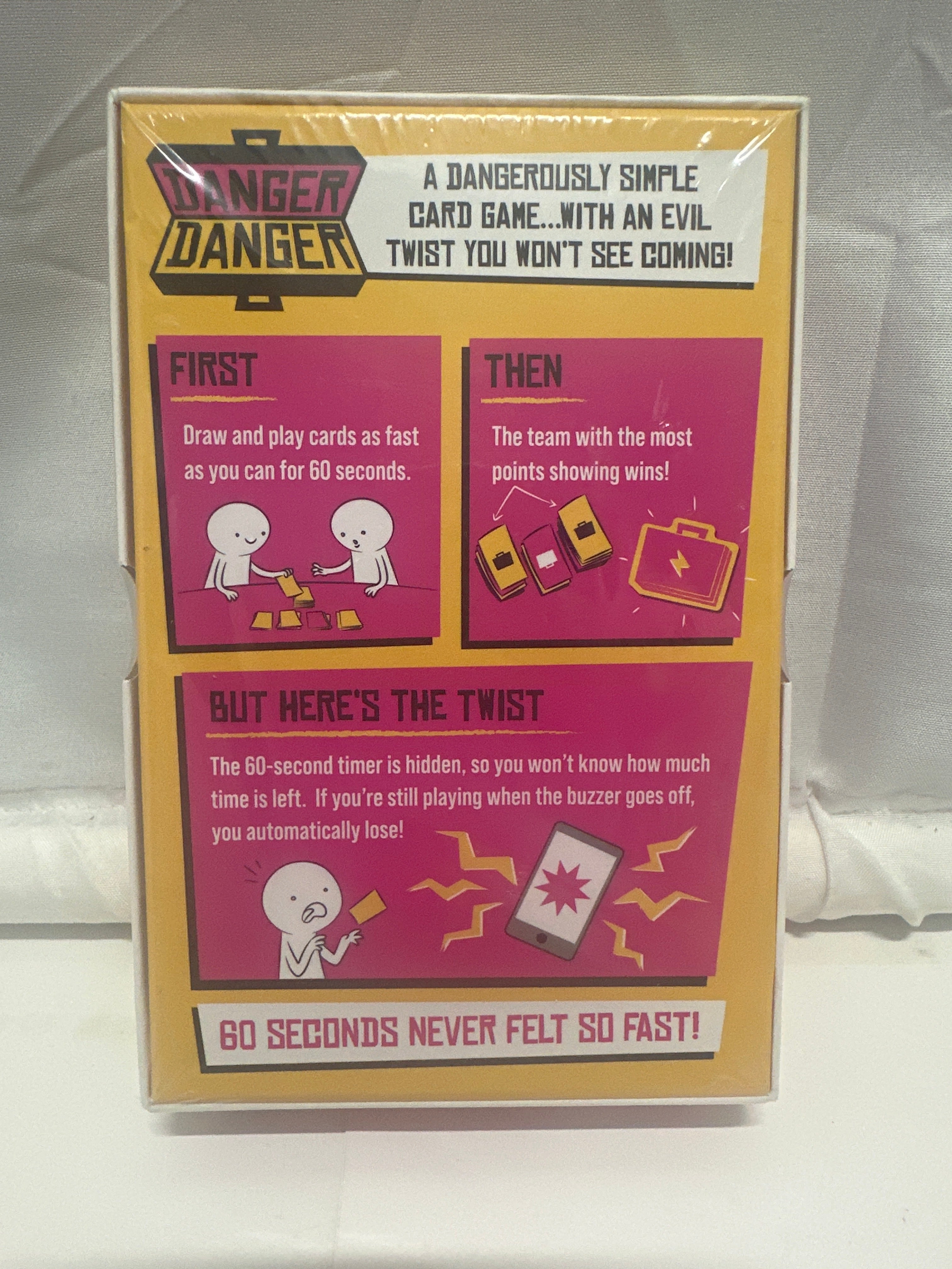 Danger Danger Card Game By Exploding Kittens Party Adults & Kids 7+ 4-8 Players