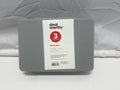 Dealworthy Bento Box 3 Compartment Lunch Box Gray Microwave Dishwasher Safe