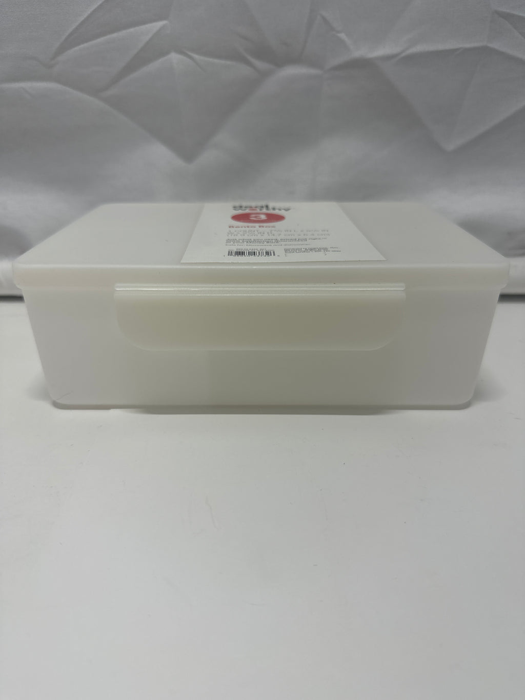 Dealworthy Bento Box 3 Compartment Lunch Box Clear Microwave Dishwasher Safe