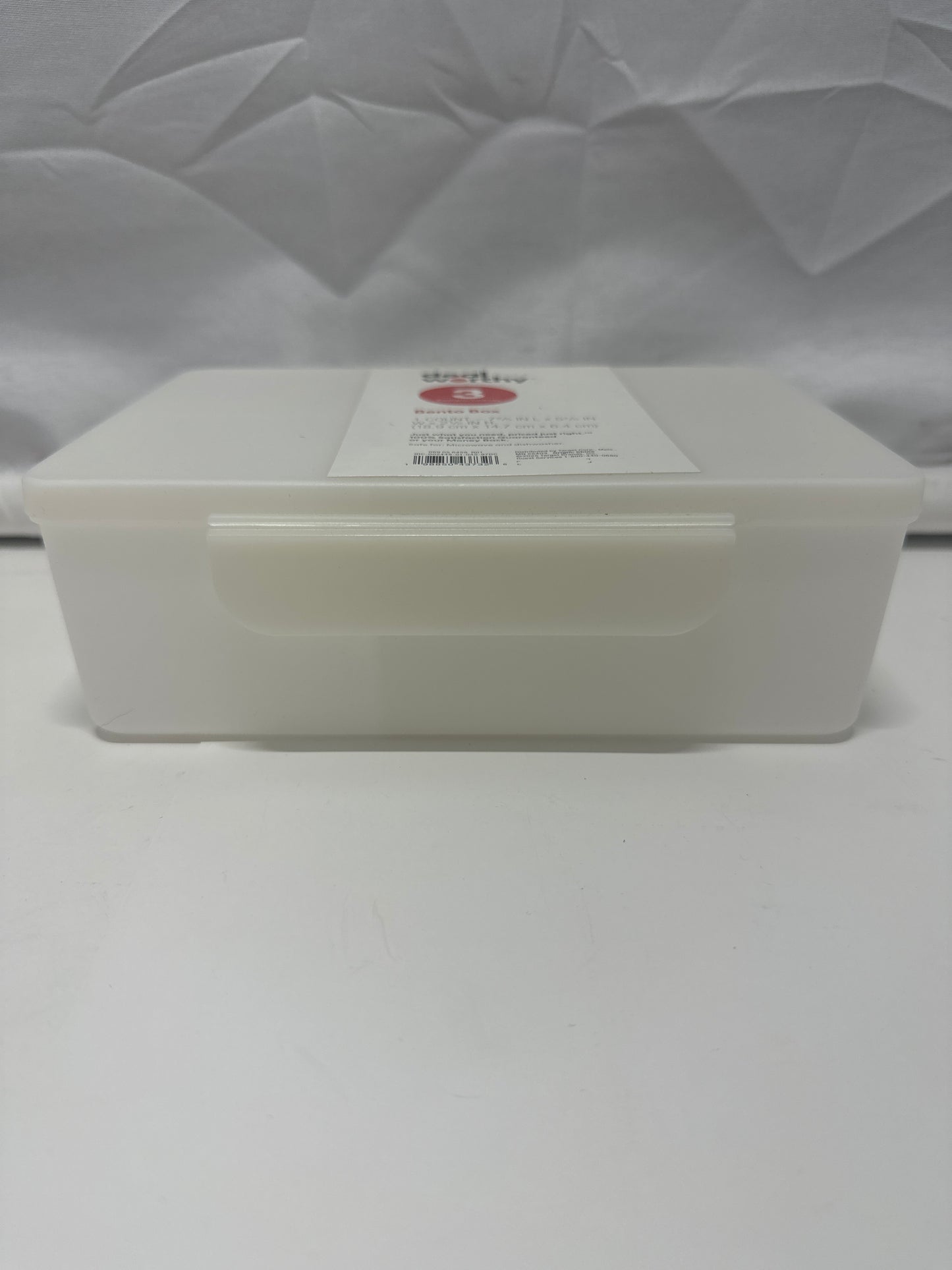 Dealworthy Bento Box 3 Compartment Lunch Box Clear Microwave Dishwasher Safe