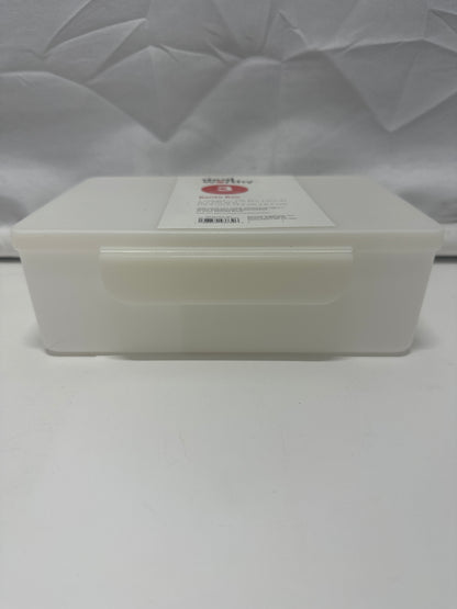 Dealworthy Bento Box 3 Compartment Lunch Box Clear Microwave Dishwasher Safe