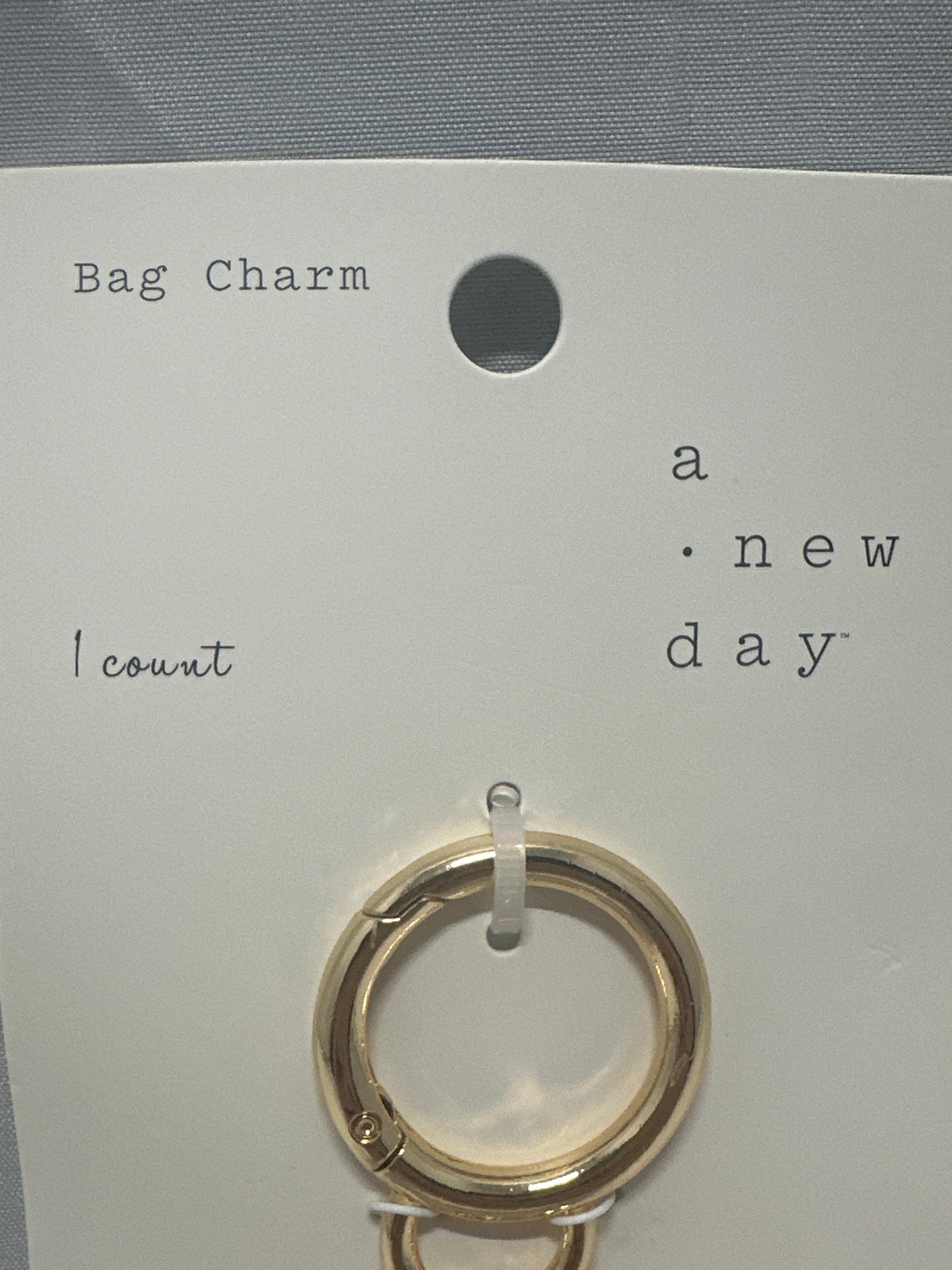 A New Day Gold Letter C Bag Charm Purse Keychain Initial Charm