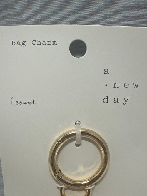 A New Day Gold Letter C Bag Charm Purse Keychain Initial Charm