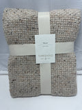 Threshold Beige Woven Throw Blanket 50x60 Recycled Machine Washable