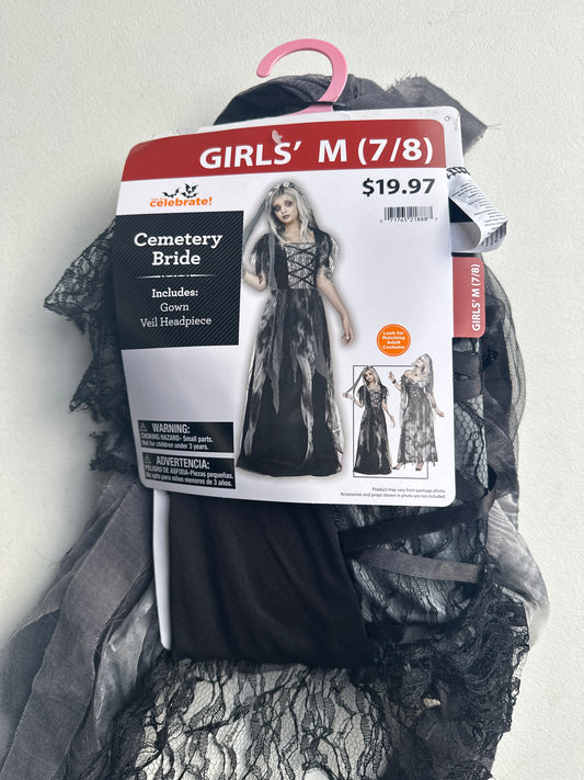 Cemetery Bride Halloween Costume for Children, Girls' Size M (7/8), by Way to Celebrate