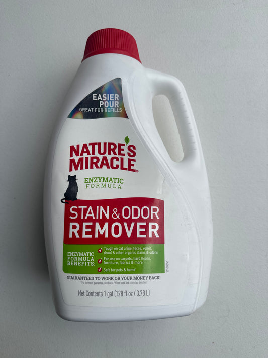 Nature's Miracle Odor Control Formula Cat Stain & Odor Remover Spray, 1-gal bottle