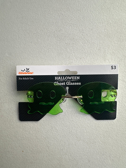 Green Ghost Halloween Sun Glasses Costume accessory
