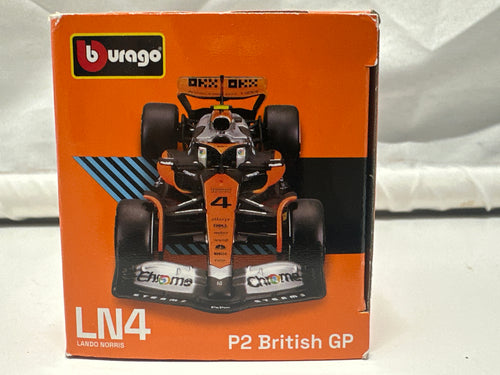 Bburago 1:43 McLaren MCL60 Lando Norris #4 2023 British GP Diecast Car