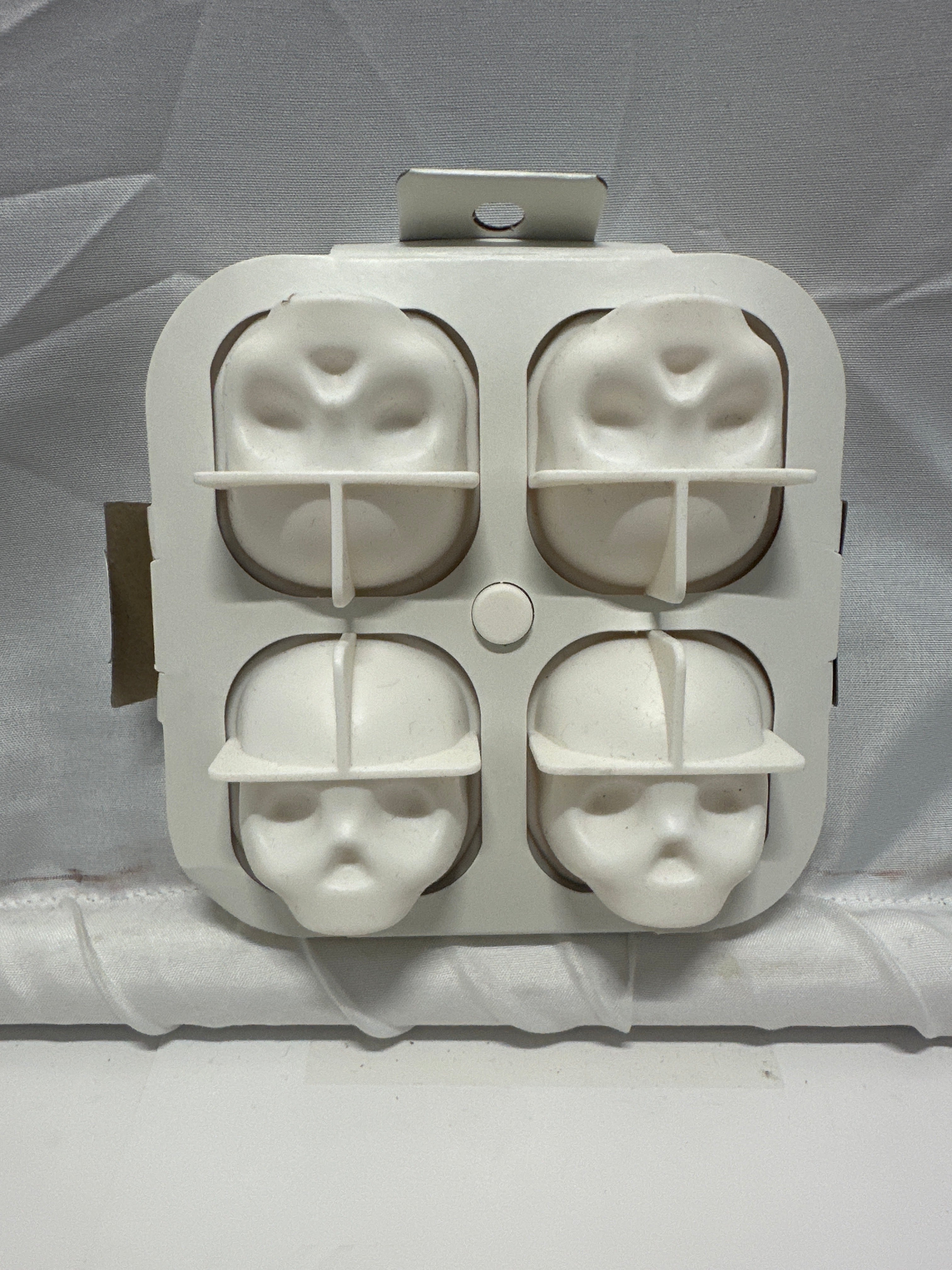 Threshold Skull Silicone Ice Cube Mold 4-Cavity White Whiskey Cocktail Tray