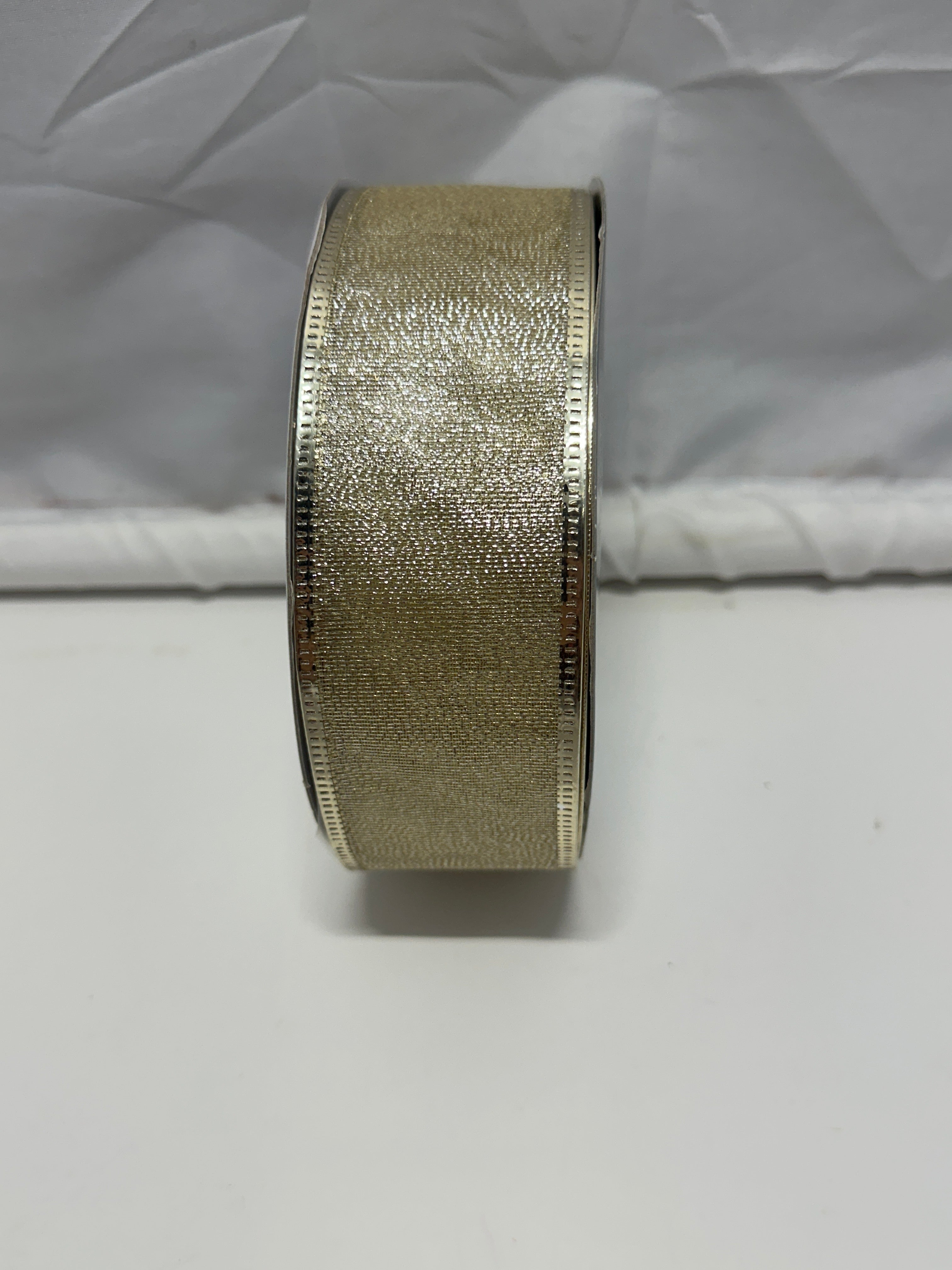 Wondershop Gold Wired Ribbon 2" x 75 Ft Christmas Gift Wrap Wreath Bow