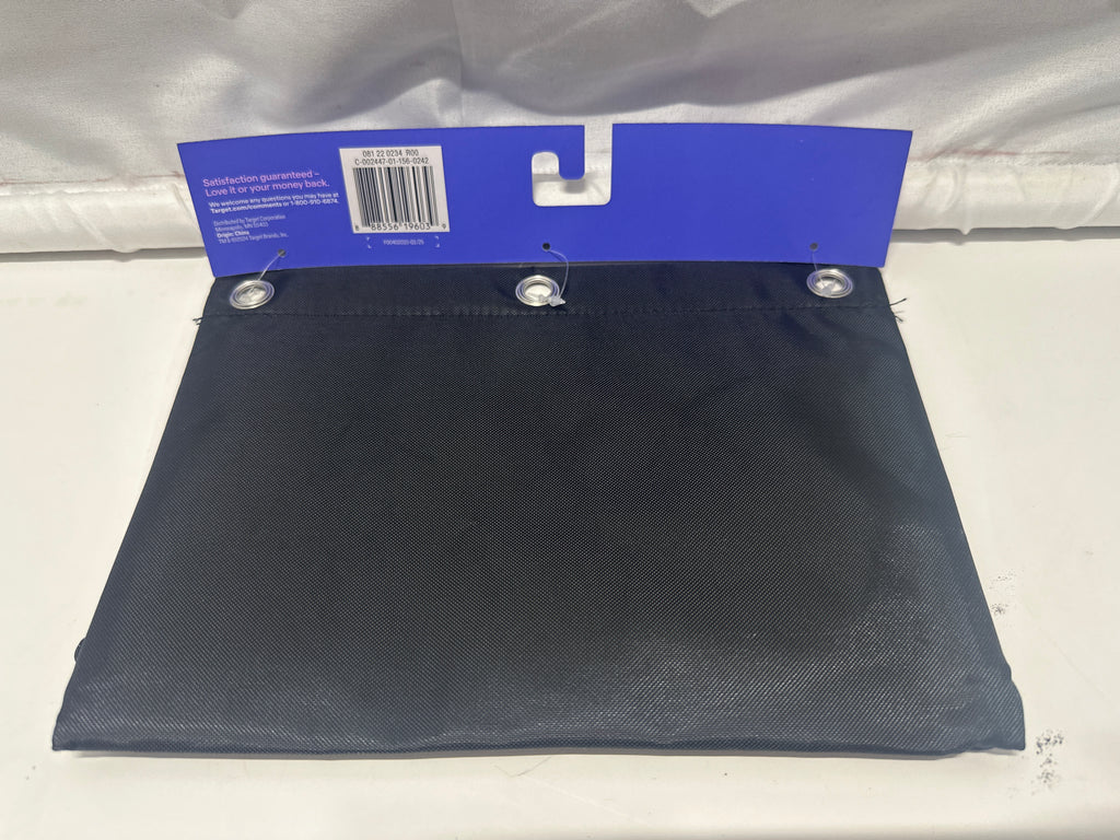 Up&Up Zip-Up Mesh Binder Pouch Black 10" x 7.25" 3 Ring Zipper Pencil Case