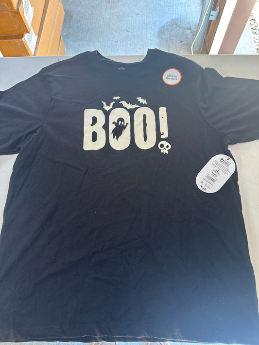 BOO XL Kids Shirt-Glows in the Dark