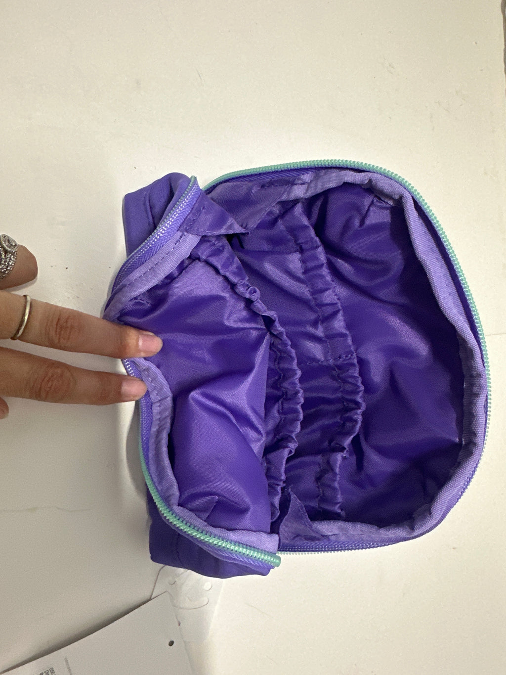 heyday VIBE Purple Tech Pouch Organizer Zip Case