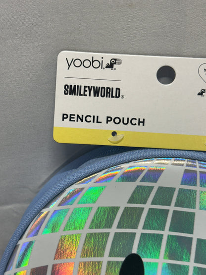 Yoobi SmileyWorld Disco Ball Round Pencil Pouch Holographic