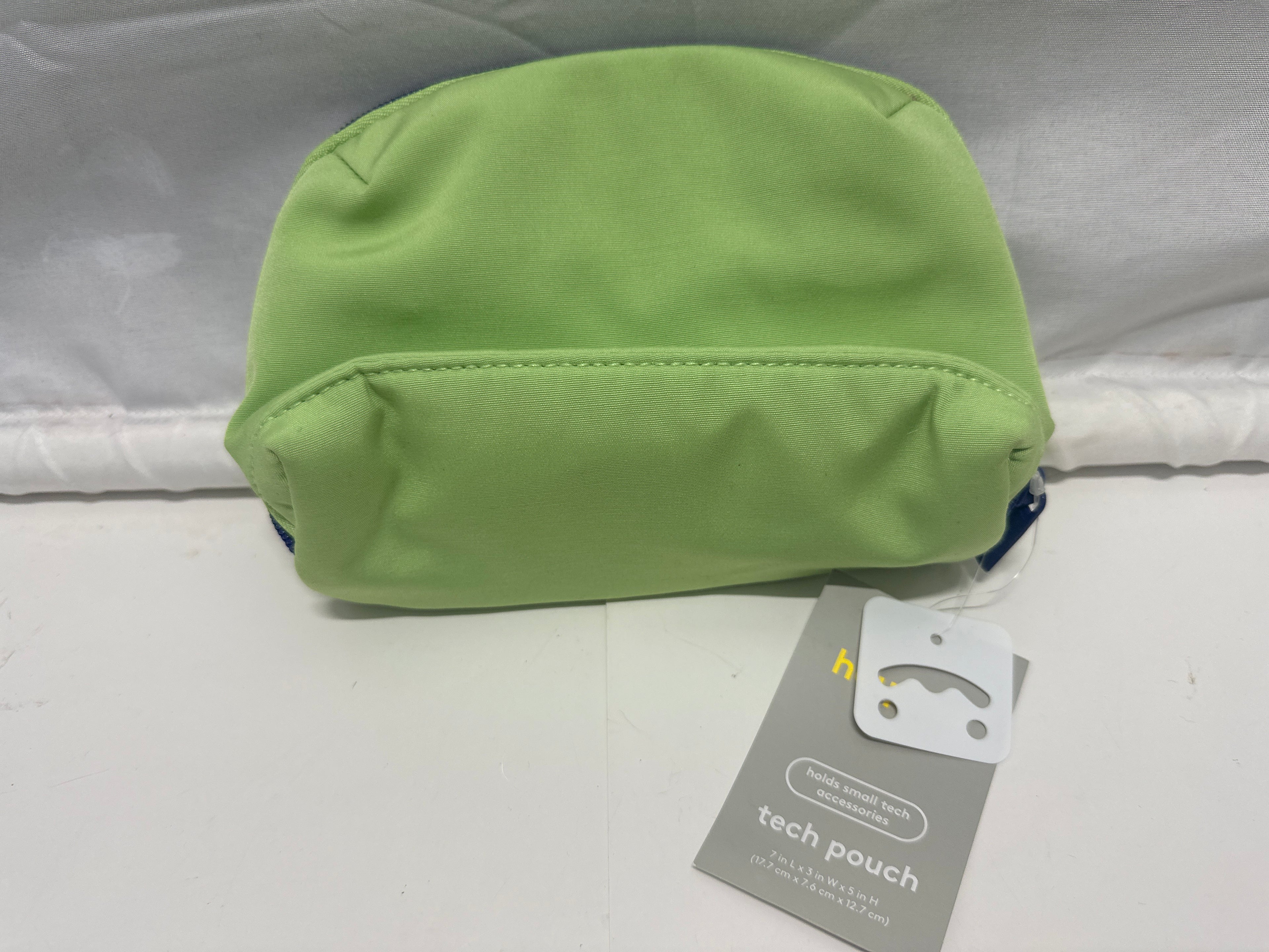 heyday Tech Pouch Pastel Lime IYKYK Embroidered Accessory Organizer