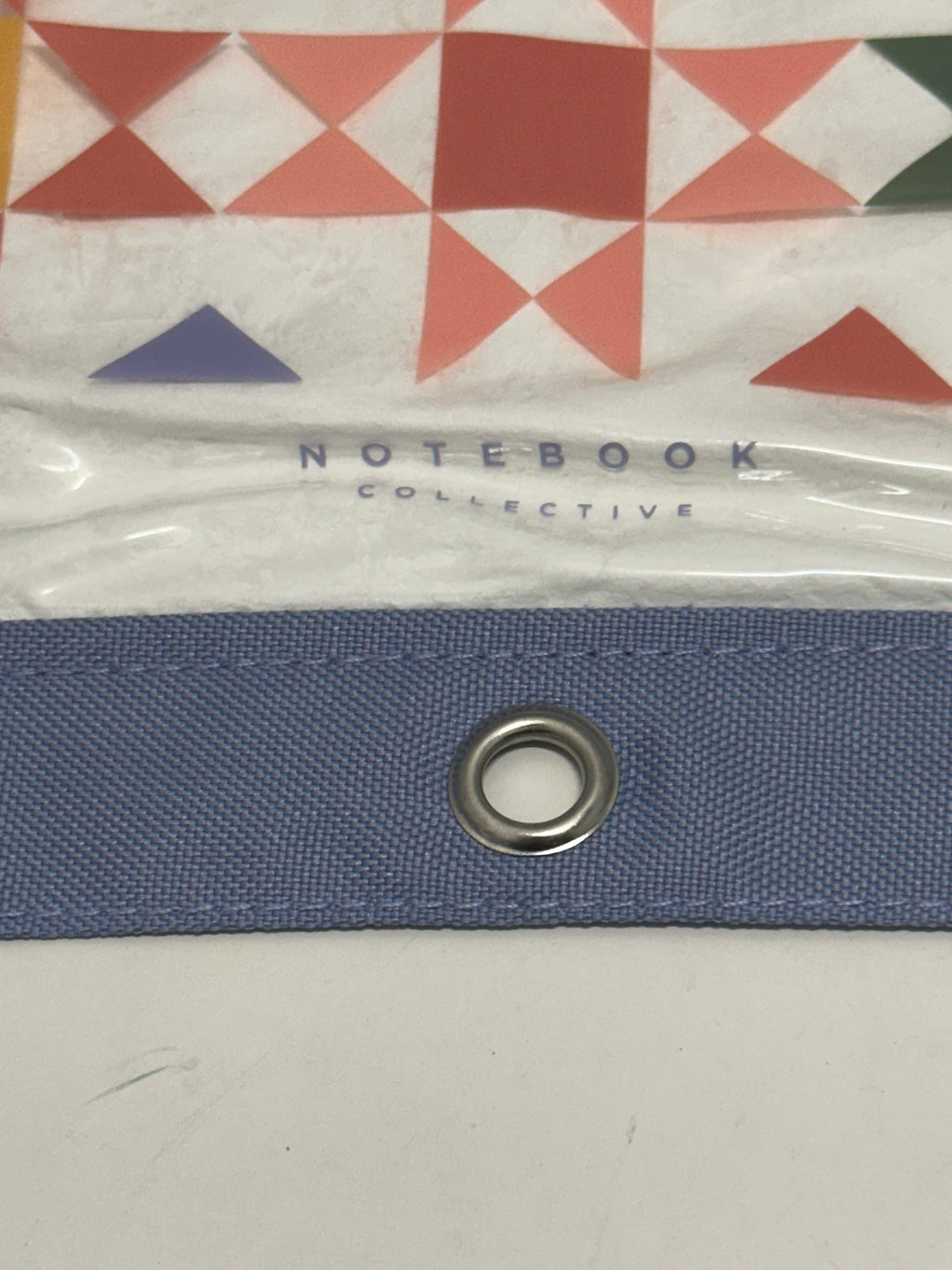 Notebook Collective Accessories Pouch Geometric Print 8.5 x 10 In Blue