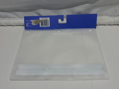 Up & Up Zip-Up Clear 3 Ring Binder Pouch 10 x 7.25 In