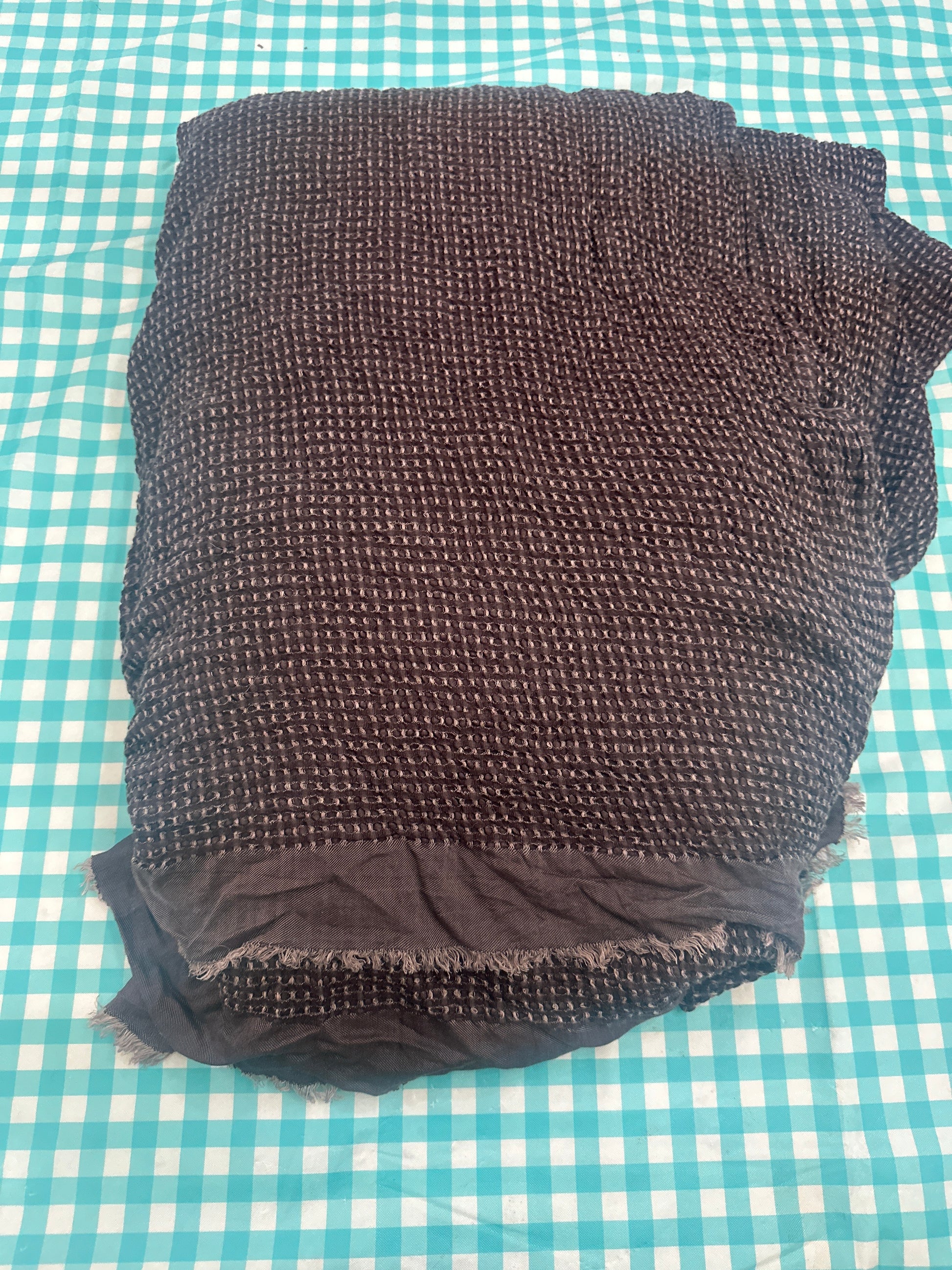 Textured Waffle Coverlet - Casaluna™-Dark Fig