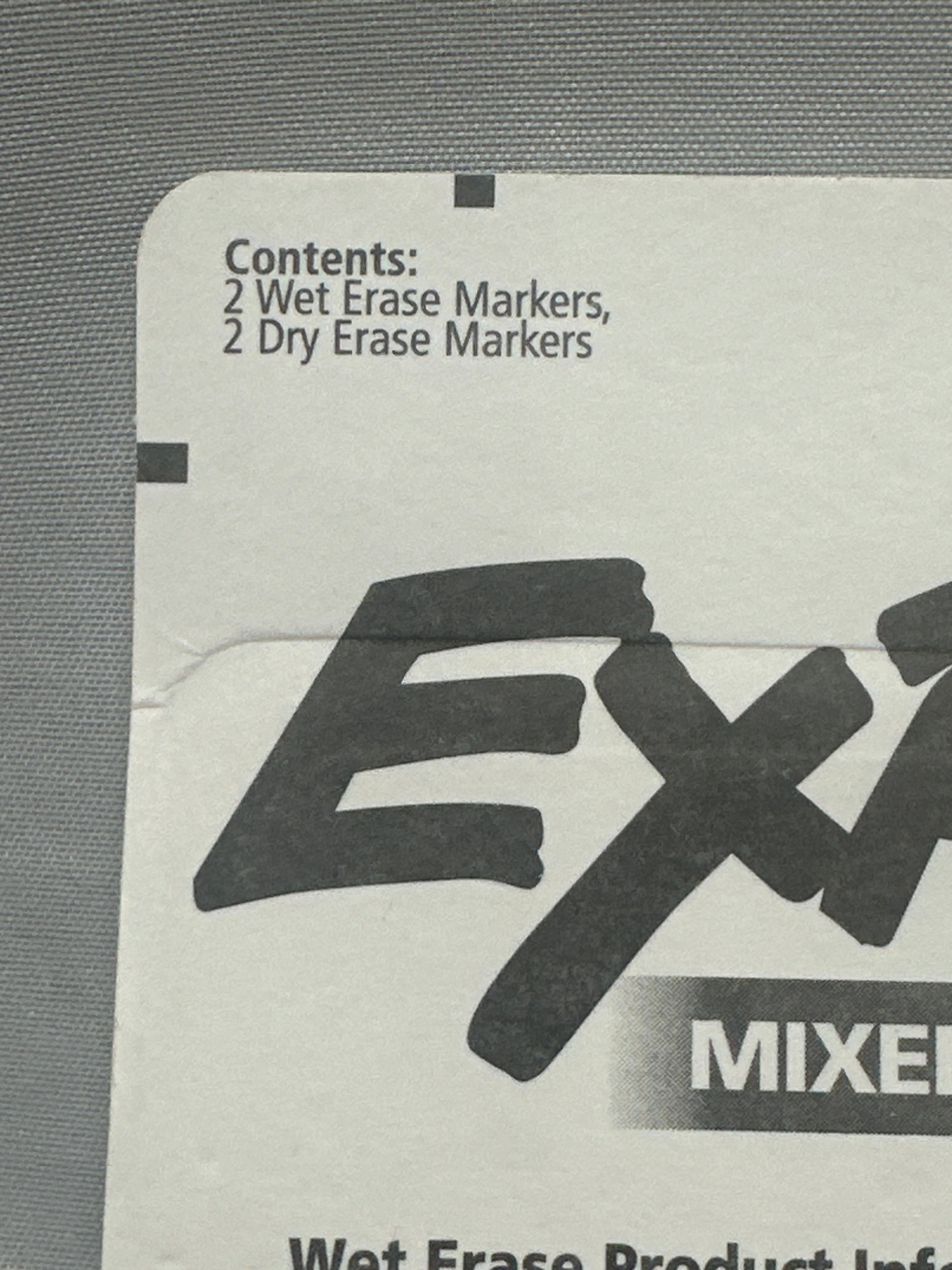 EXPO Mixed Marker Set 8 Count Wet Erase & Dry Erase Fine Tip Assorted Colors