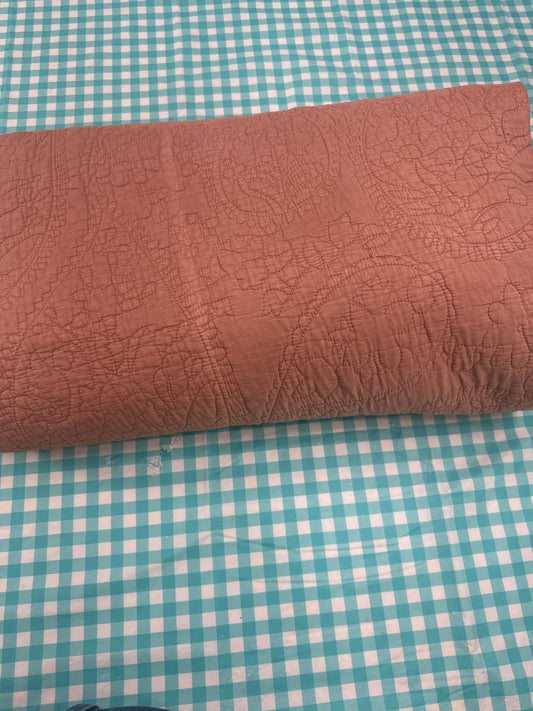 Garment Washed Paisley Stitch Quilt - Threshold™-Full/Queen-Terracotta/Bronze