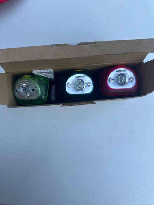 LED Headlamp, Spark, with Advanced Aspherical LED Lens, Brightest LED with140 Lumens Output, Energy Saving Design, 3 Packs