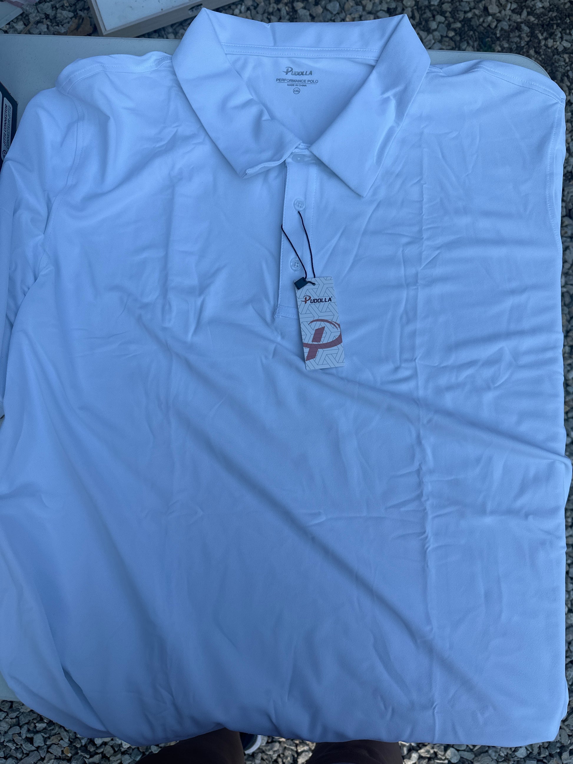 Pudolla Mens Tactical Shirts Short Sleeve Golf Work Polos Moisture Wicking Dry Collared Shirt Lightweight Polo Shirt-XXL