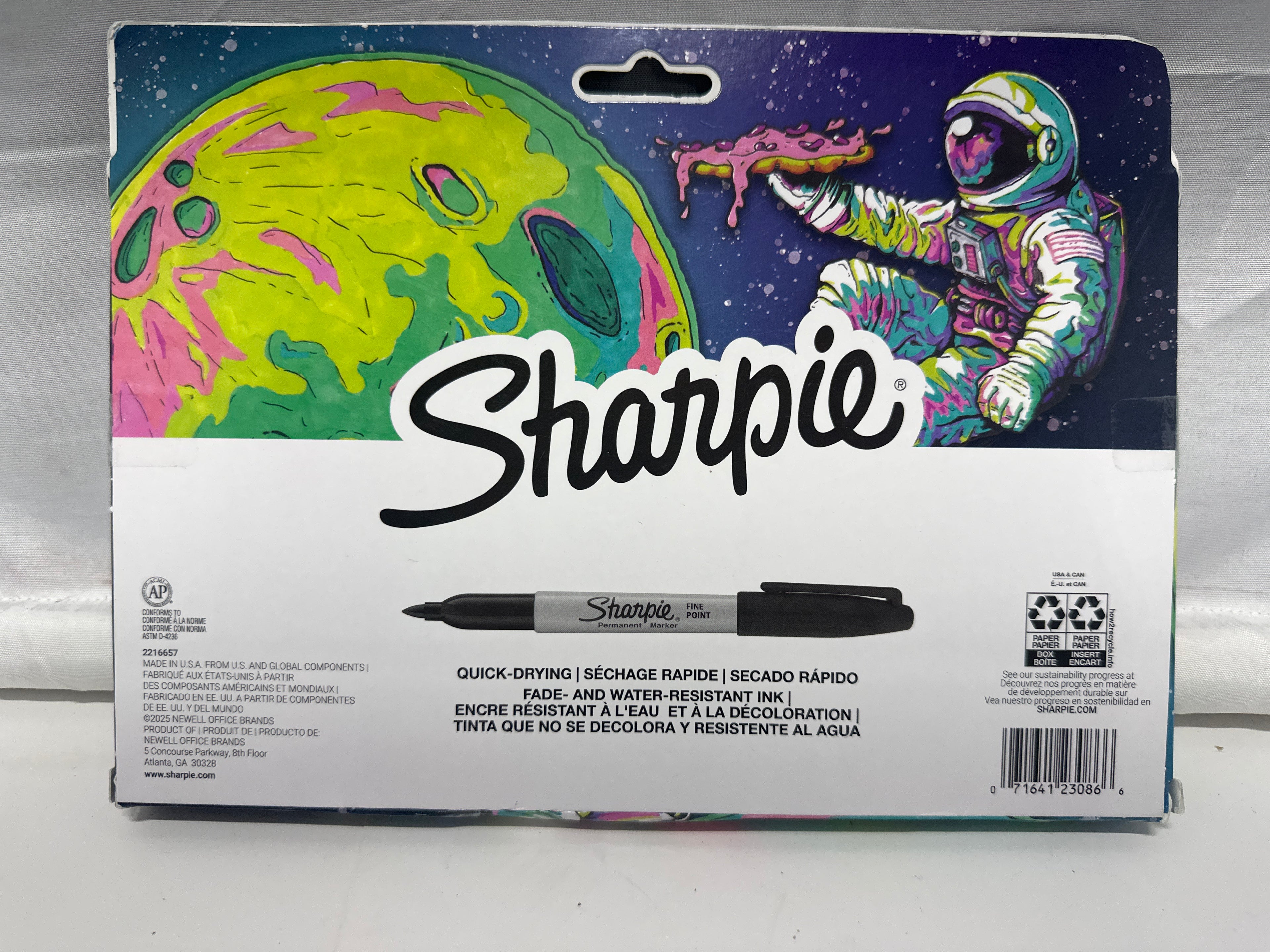 Sharpie Fine Point Permanent Markers Space Edition 18 Count Assorted Colors