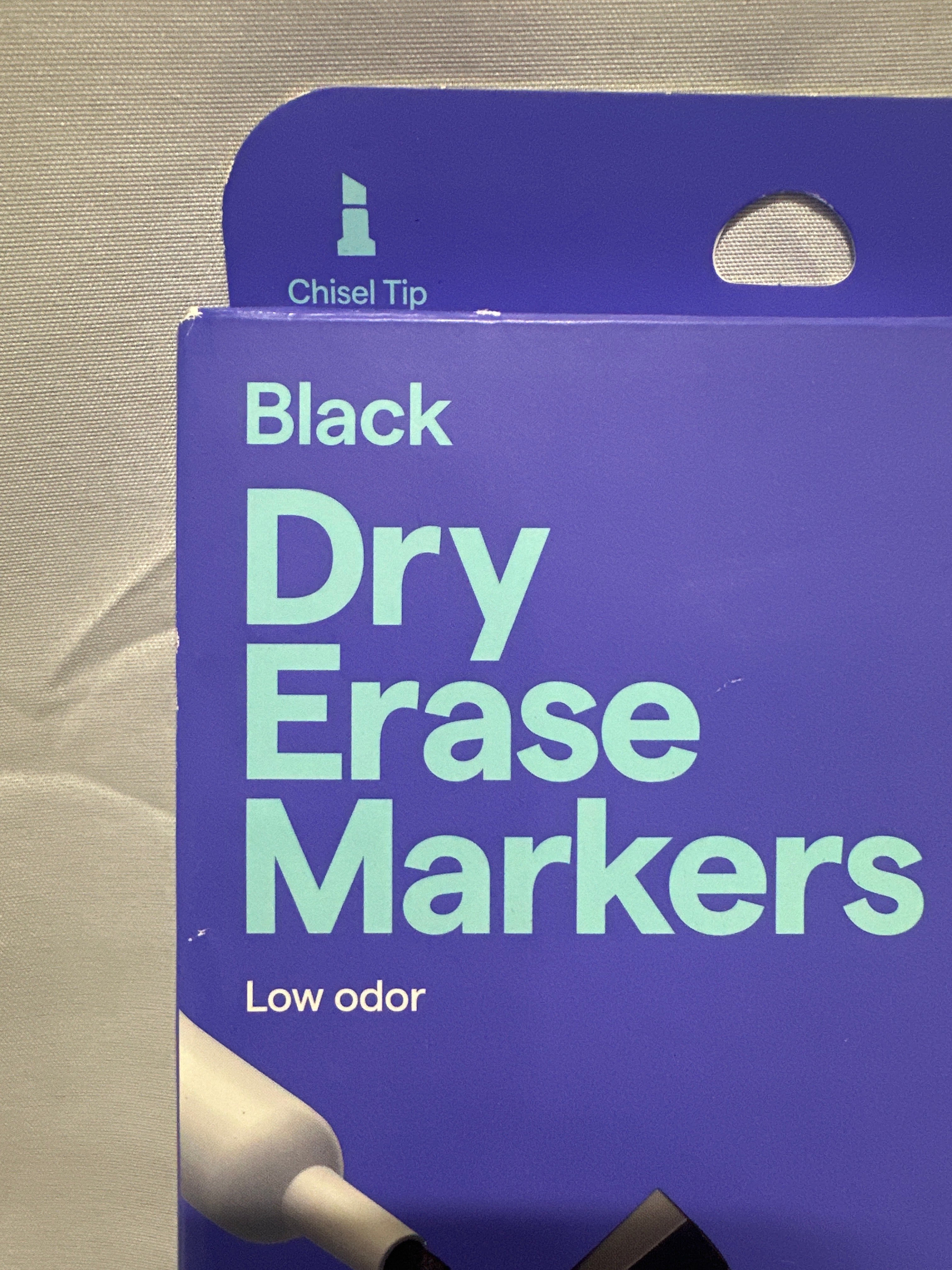Up & Up Black Dry Erase Markers 10 Count Chisel Tip Low Odor Whiteboard Markers