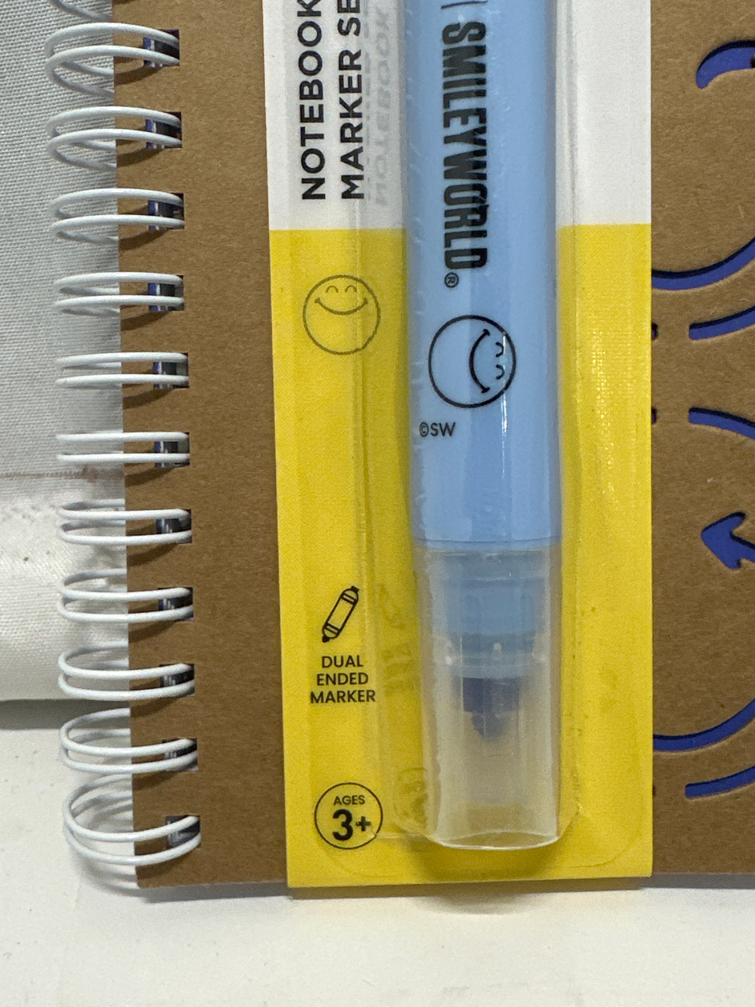 Yoobi SmileyWorld Notebook & Dual-Ended Marker Set