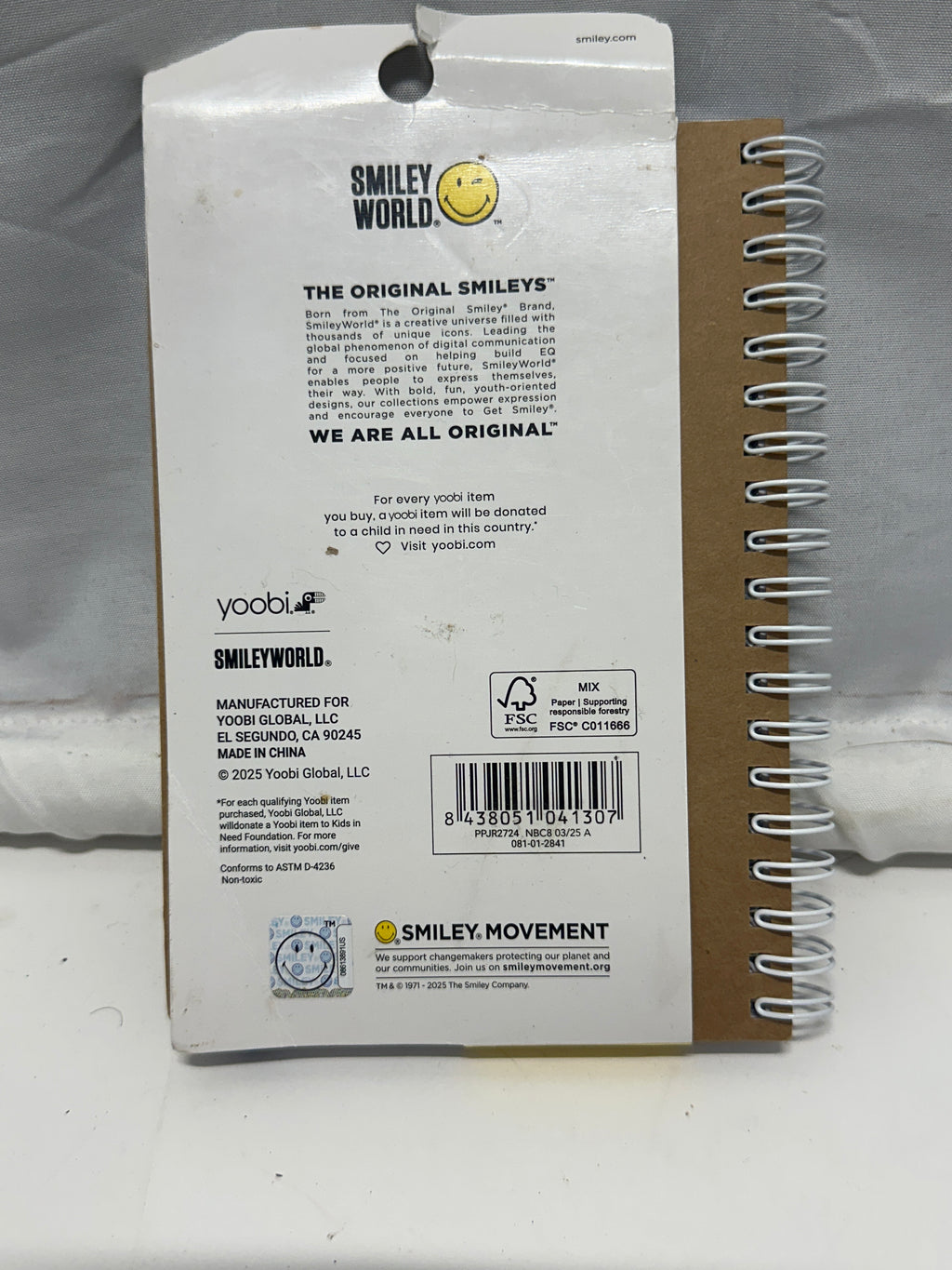 Yoobi SmileyWorld Notebook & Dual-Ended Marker Set
