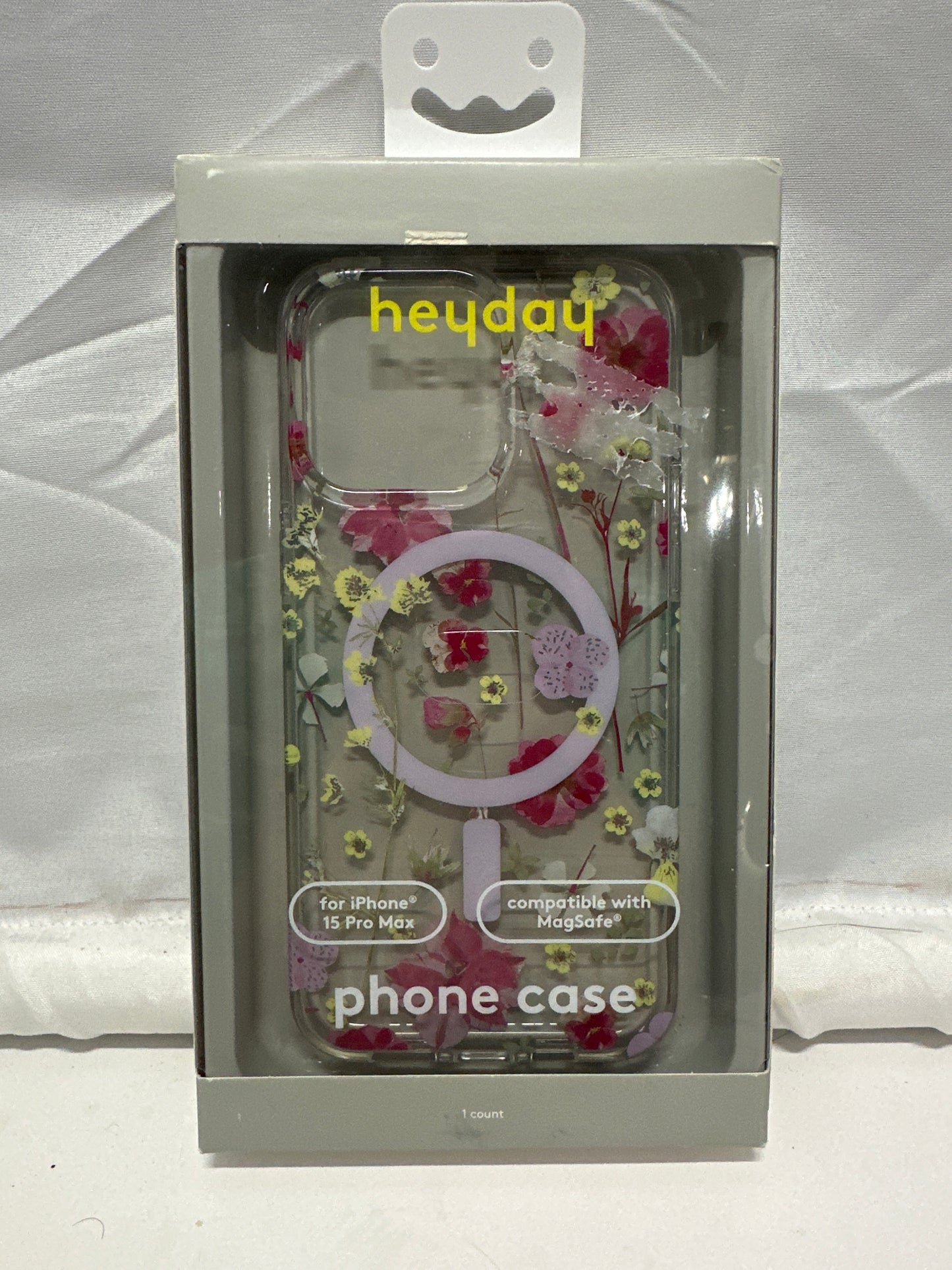 Heyday iPhone 15 Pro Max MagSafe Floral Clear Case Multicolor