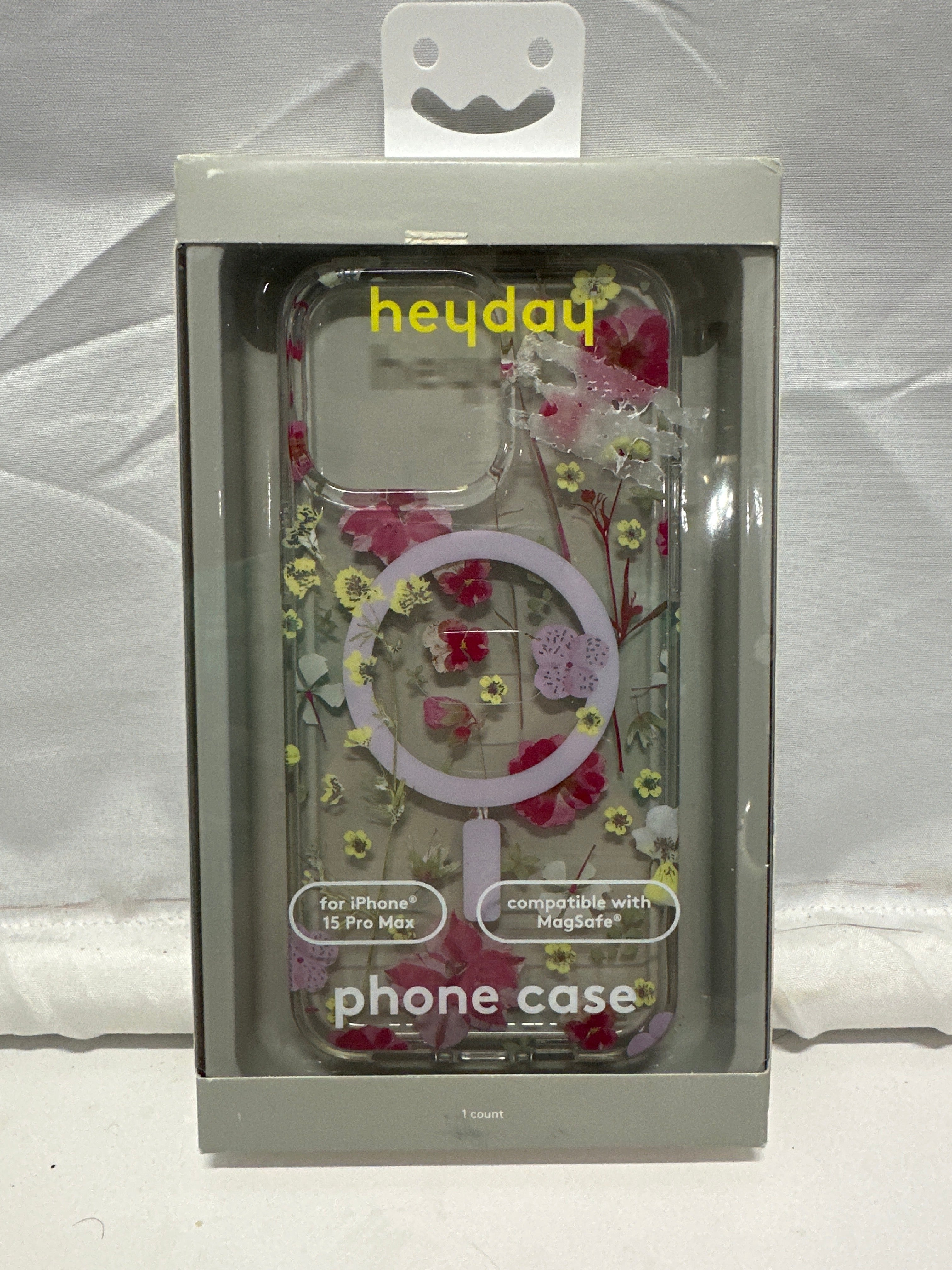 Heyday iPhone 15 Pro Max MagSafe Floral Clear Case Multicolor