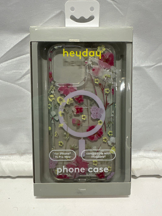 Heyday iPhone 15 Pro Max MagSafe Floral Clear Case Multicolor