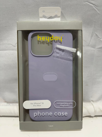Heyday iPhone 16 Pro Max MagSafe Silicone Case Soft Purple