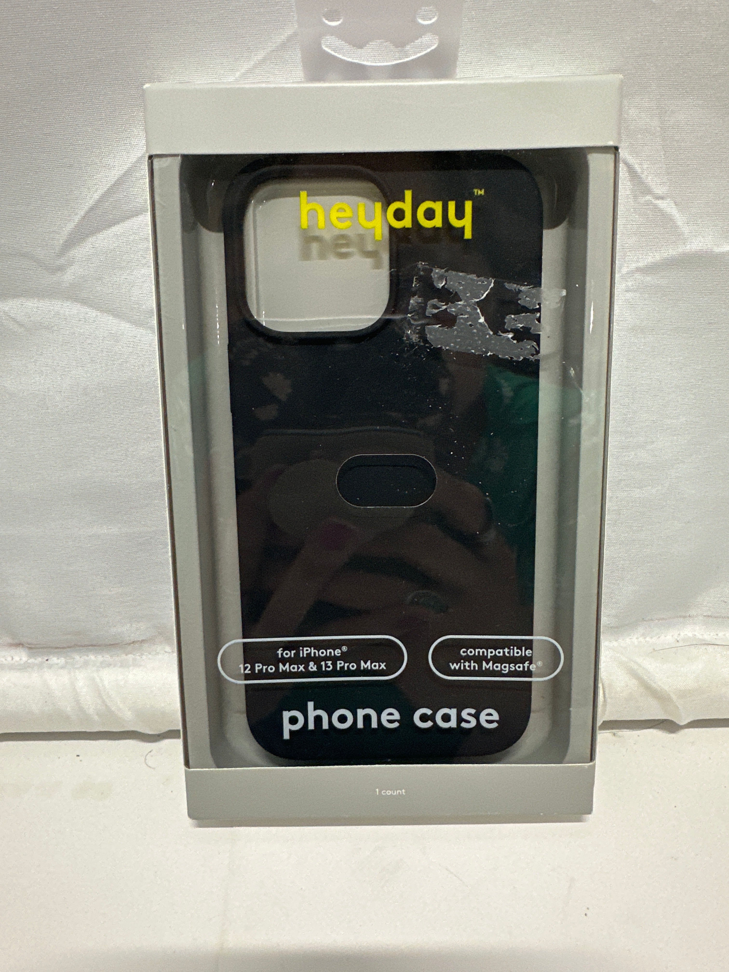Heyday iPhone 12 Pro Max & 13 Pro Max Black Silicone MagSafe Case