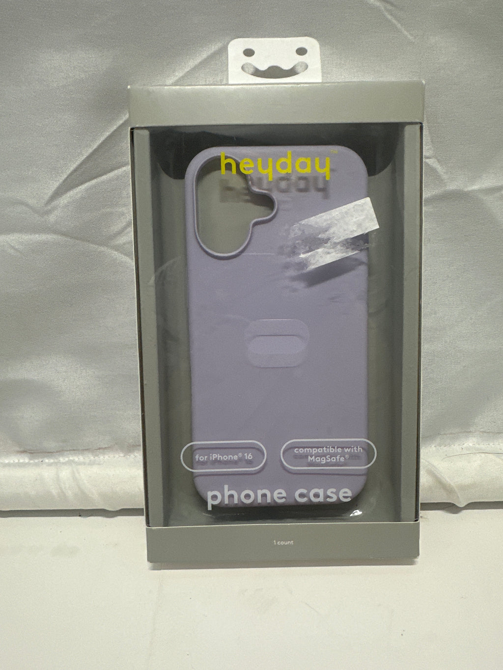 Heyday Soft Purple Silicone MagSafe Phone Case for iPhone 16 Antimicrobial