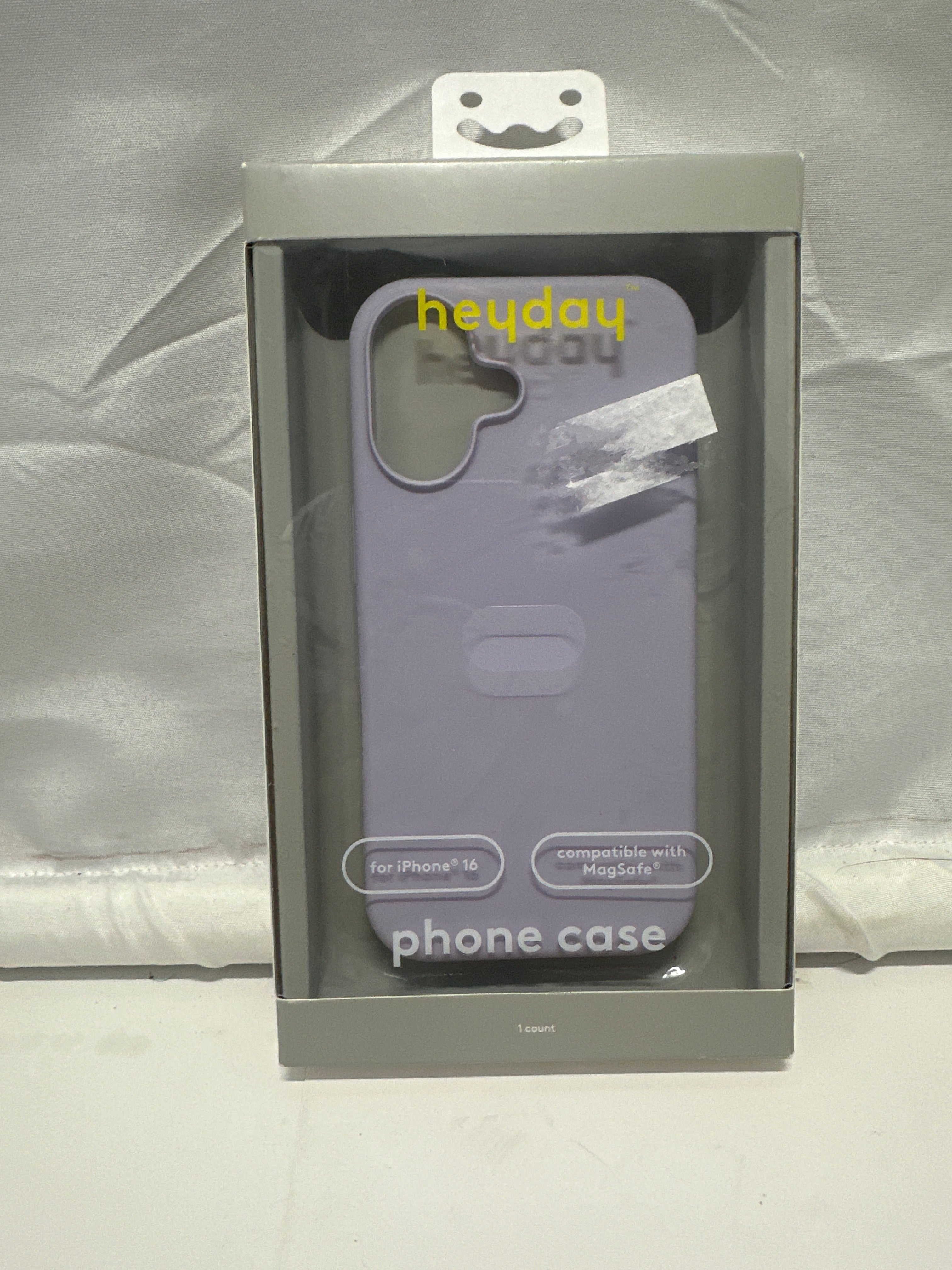 Heyday Soft Purple Silicone MagSafe Phone Case for iPhone 16 Antimicrobial