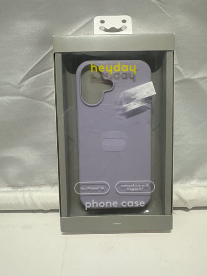 Heyday Soft Purple Silicone MagSafe Phone Case for iPhone 16 Antimicrobial