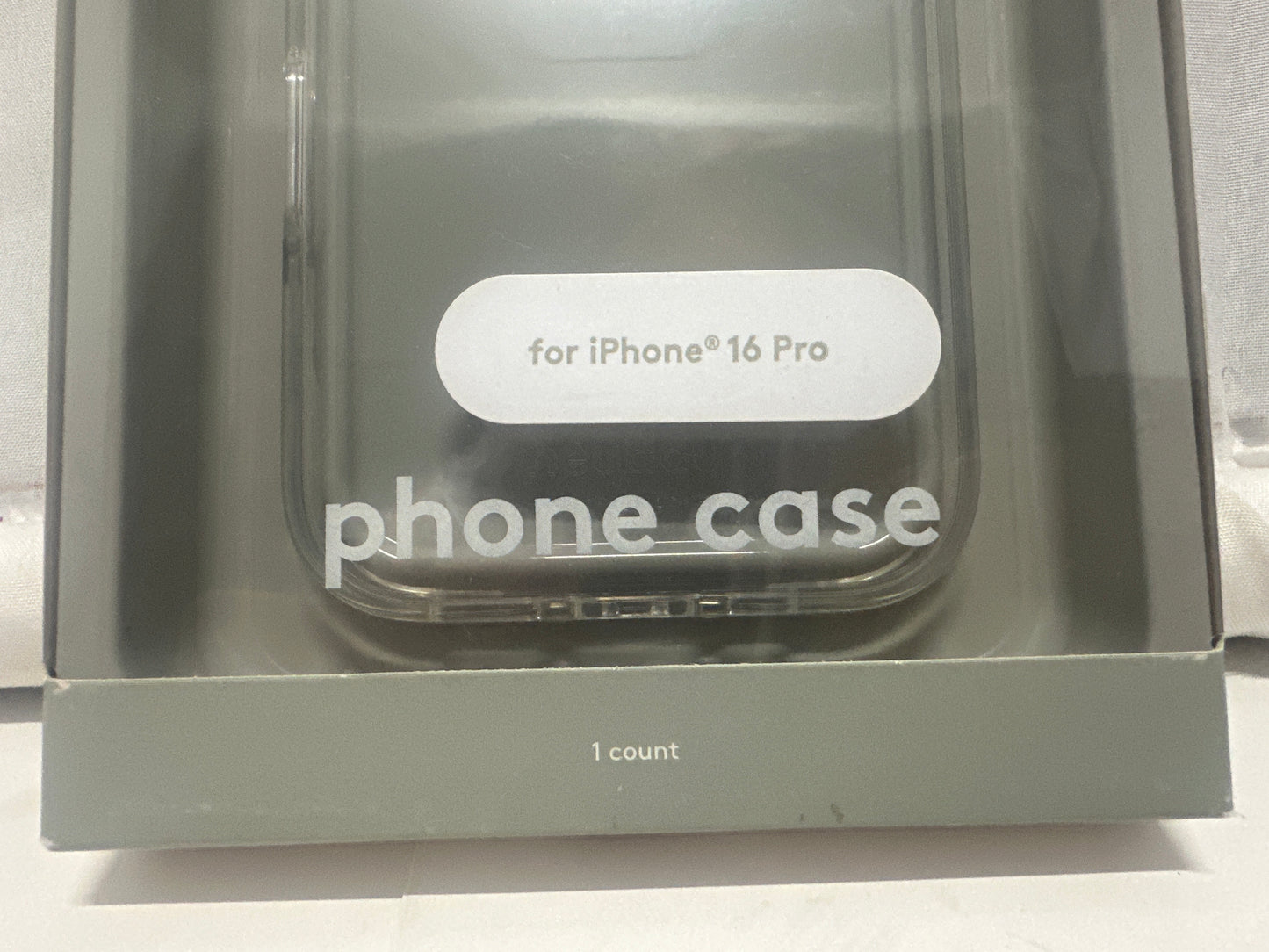 Heyday Clear Hard Shell Phone Case with Rubber Bumper for iPhone 16 Pro