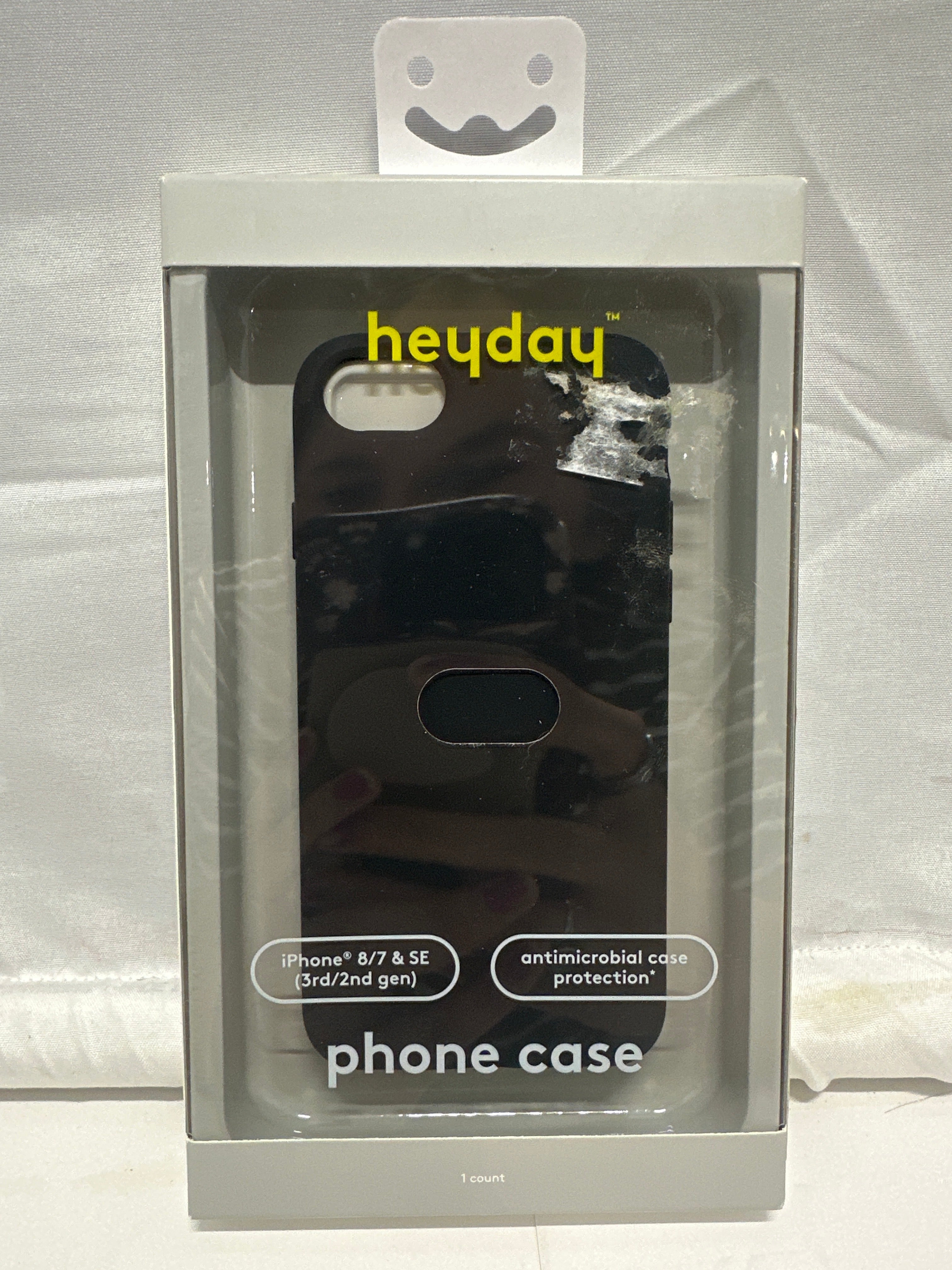heyday Antimicrobial Black Phone Case for iPhone 8 / 7 / SE (2nd & 3rd Gen)