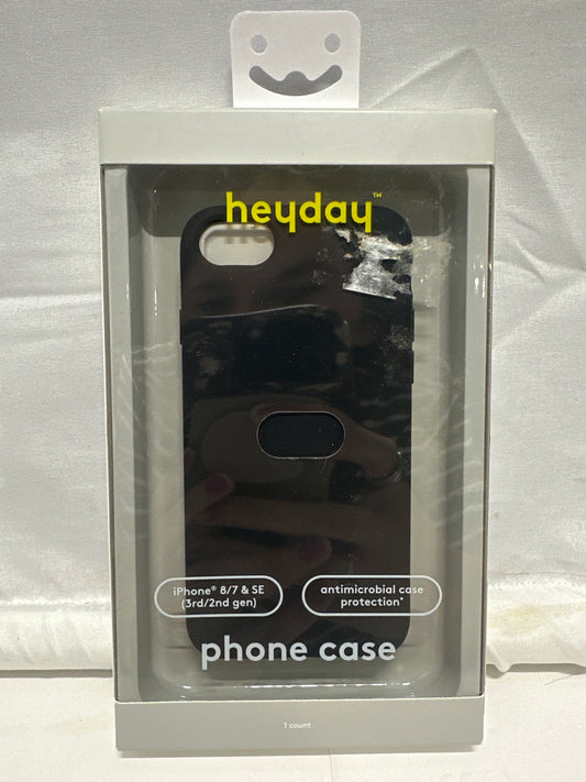 heyday Antimicrobial Black Phone Case for iPhone 8 / 7 / SE (2nd & 3rd Gen)