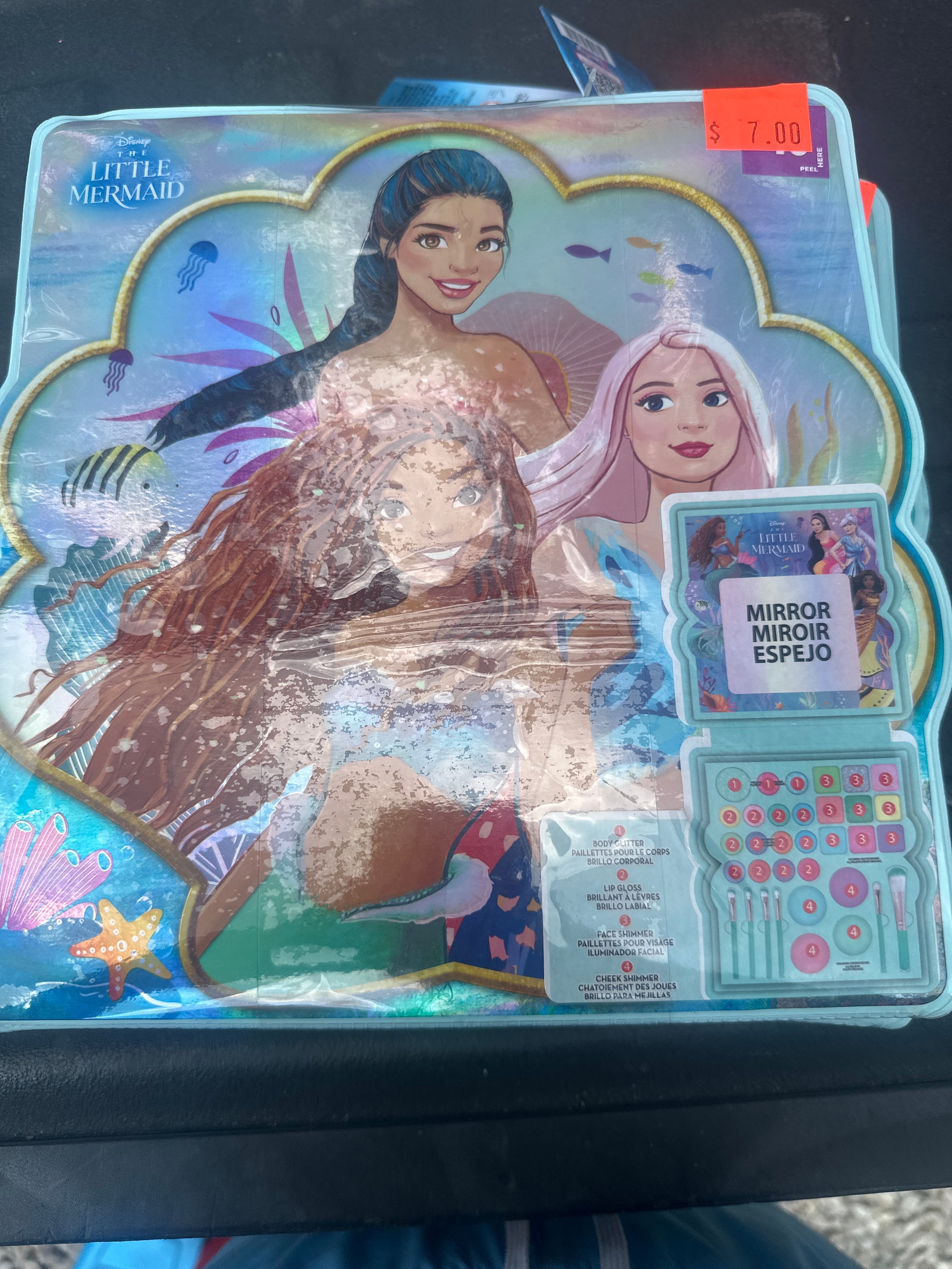 Disney’s The Little Mermaid Eye Lip and Face Beauty Soft Case Makeup Pallete for Girls Ages 3+ Perfect for Parties, Sleepovers & Makeovers