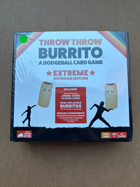 Throw Throw Burrito Extreme Outdoor Party Game by Exploding Kittens, Ages 7 and up, 2-6 Players