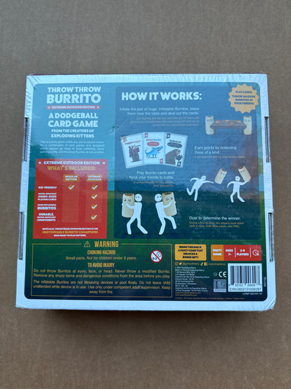 Throw Throw Burrito Extreme Outdoor Party Game by Exploding Kittens, Ages 7 and up, 2-6 Players