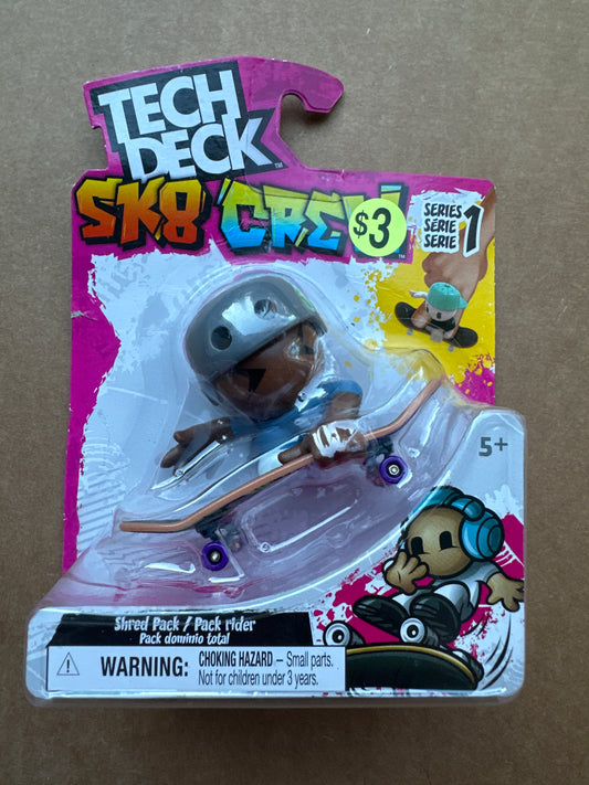 Tech Deck Sk8 Crew, Fingerboard with Collectible Figure, for Ages 5 and up (Styles May Vary)
