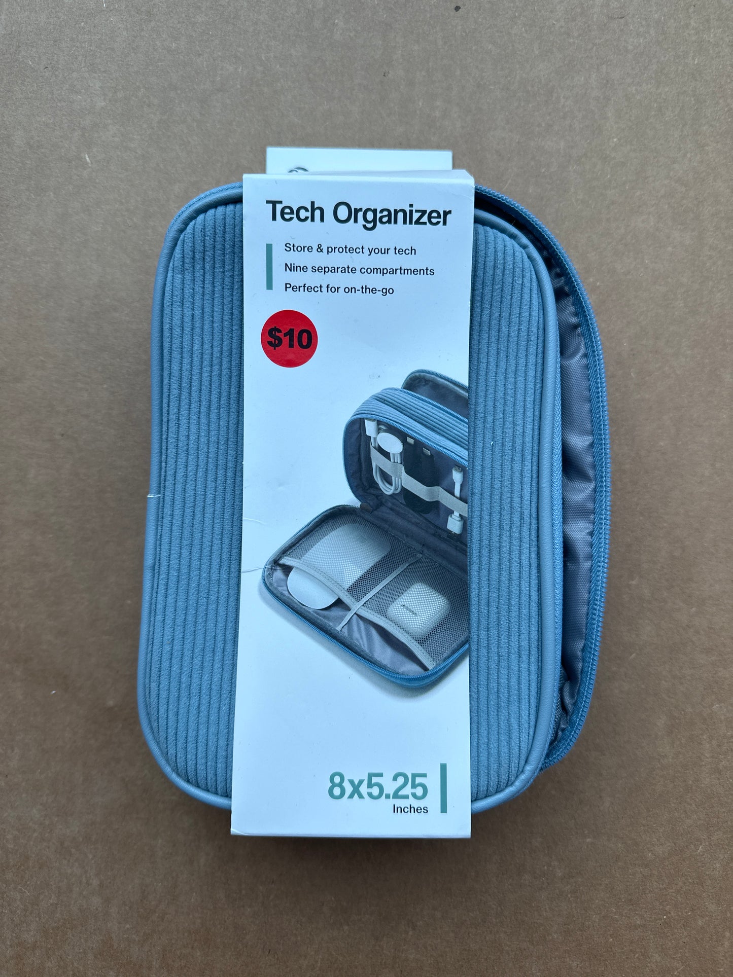 U Brands® Dual Zip Canvas Tech Pouch,